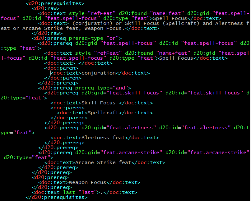 Parsed Complex Feat Prerequisites