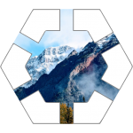 Mountains Hex Tile