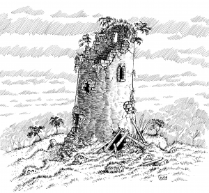 Ruined Tower, by William McAusland
