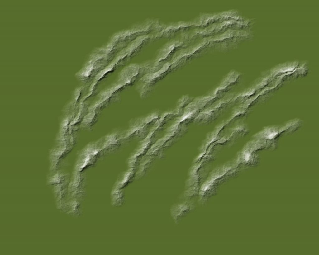 Mapping Landforms 2g Multiple, snow caps