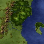 Mountains, hills, forests, rivers